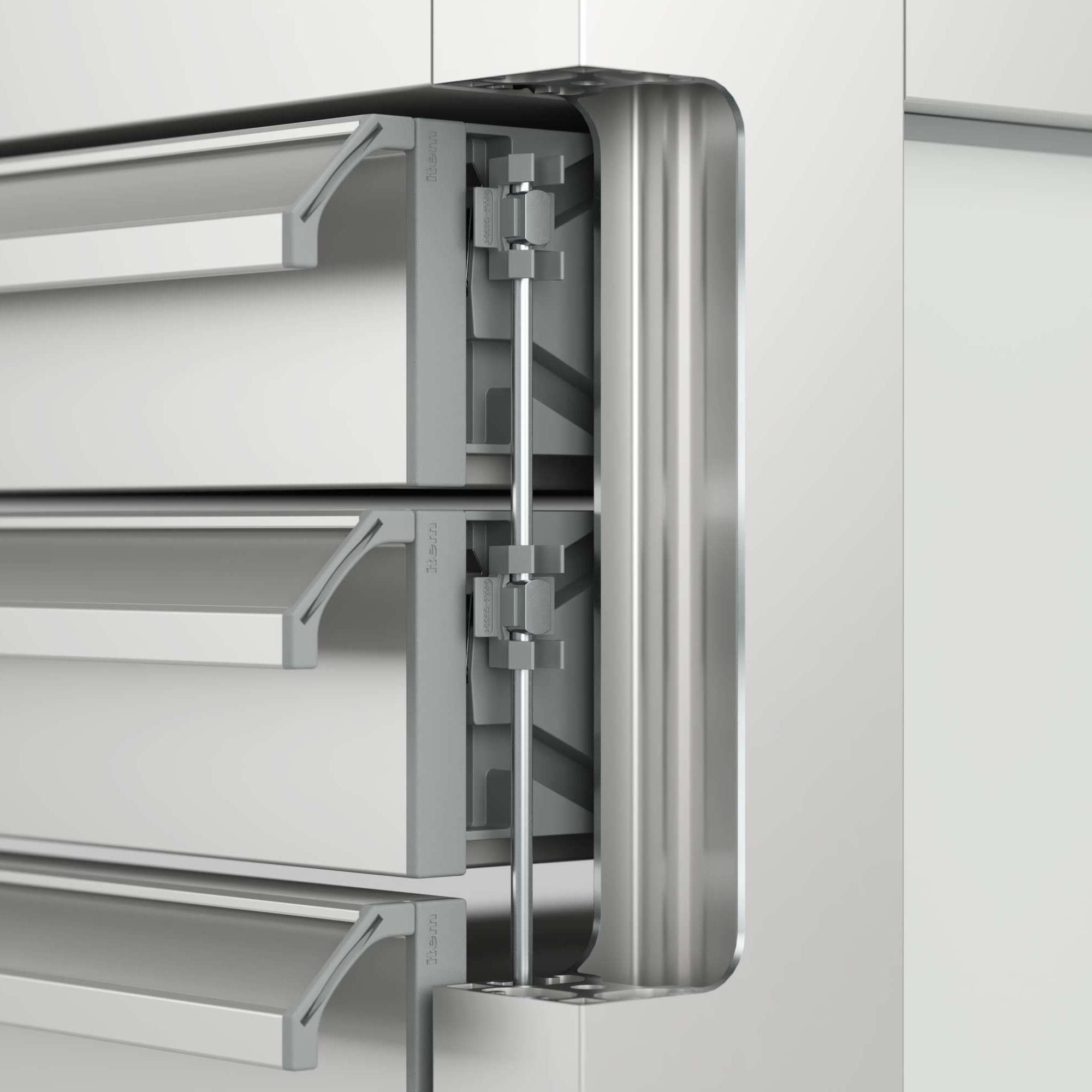 Open 8474DE - Teleskopschiene Interlock-System